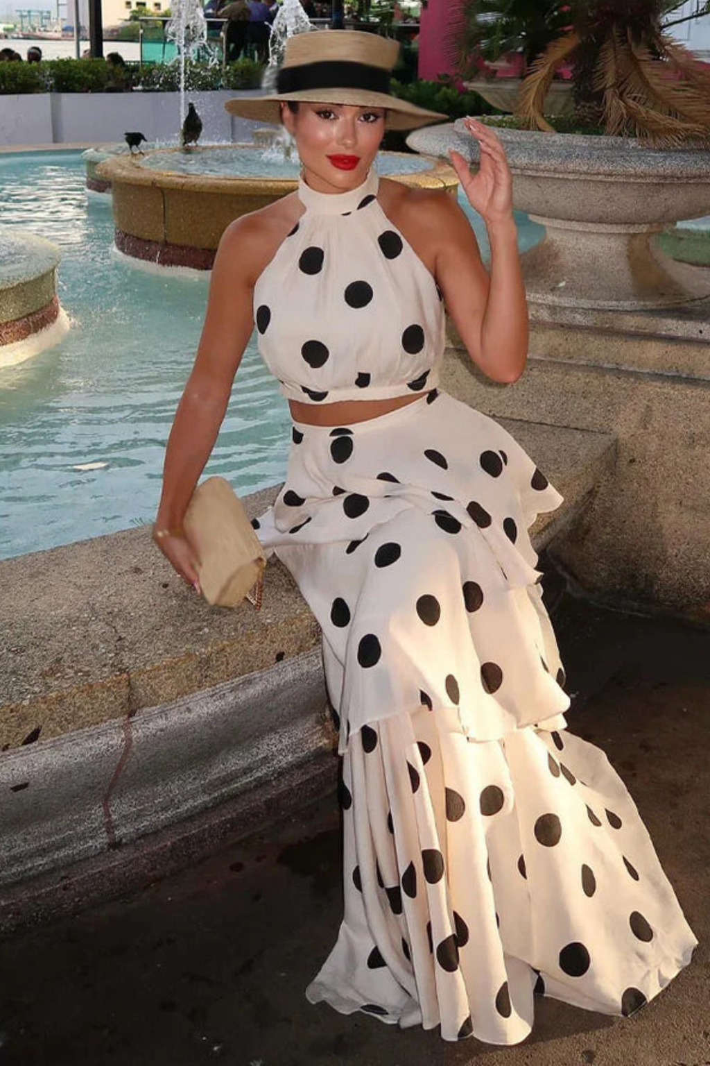 Monaco Muse Polka Set - Skirt Set | 8j03aj-k6.myshopify.com