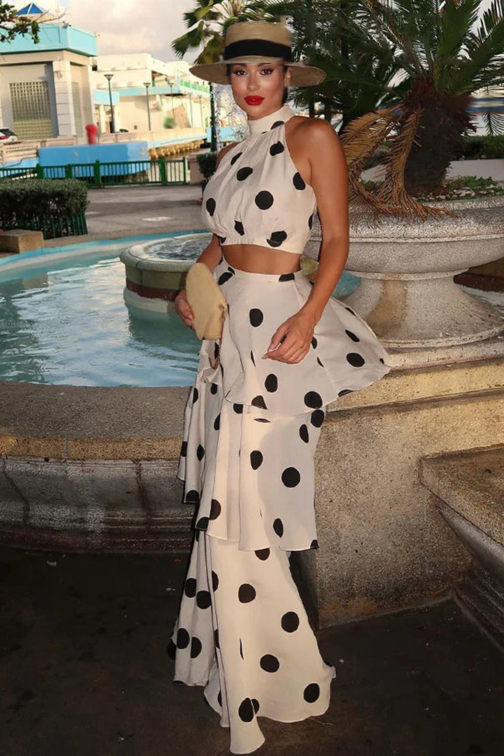 Monaco Muse Polka Set - Skirt Set | 8j03aj-k6.myshopify.com