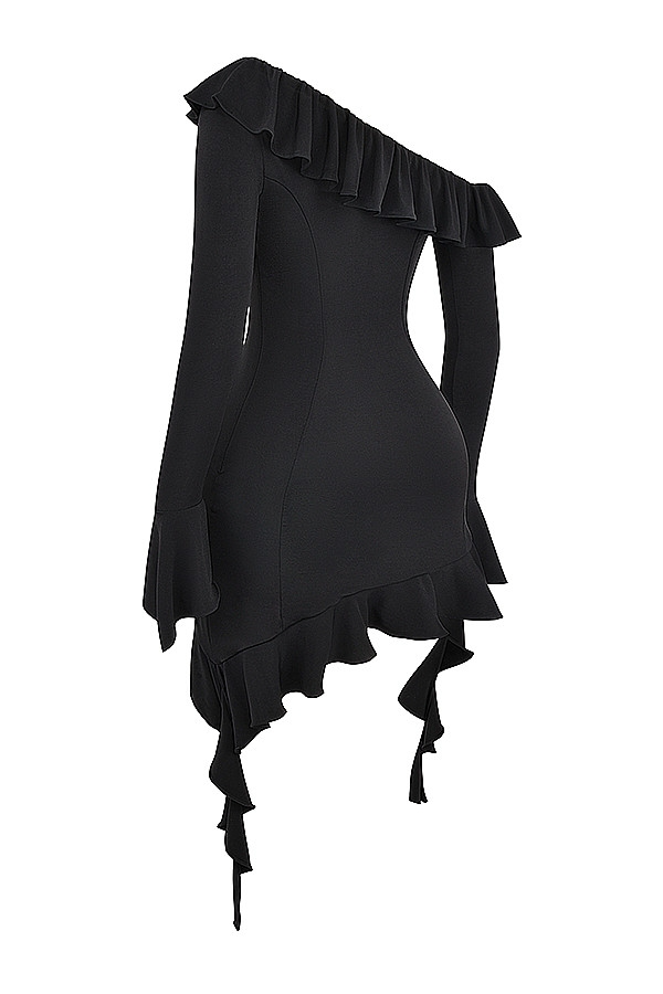 Night Out Ruffle Mini Dress - Mini Dress | 8j03aj-k6.myshopify.com