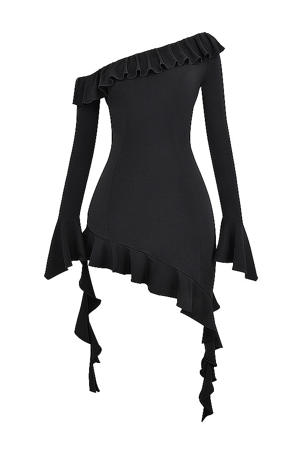 Night Out Ruffle Mini Dress - Mini Dress | 8j03aj-k6.myshopify.com