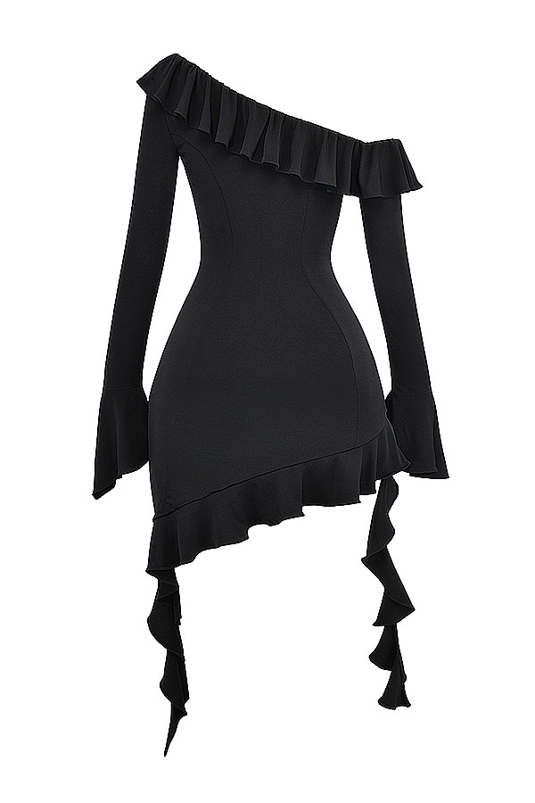 Night Out Ruffle Mini Dress - Mini Dress | 8j03aj-k6.myshopify.com