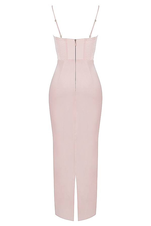 Pink Corset Maxi Dress - Maxi Dress | 8j03aj-k6.myshopify.com
