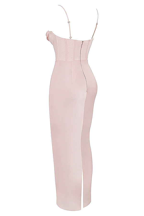 Pink Corset Maxi Dress - Maxi Dress | 8j03aj-k6.myshopify.com
