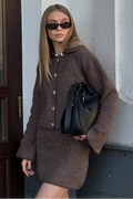 Polo Knit Skirt Set - Co Ord Set | 8j03aj-k6.myshopify.com