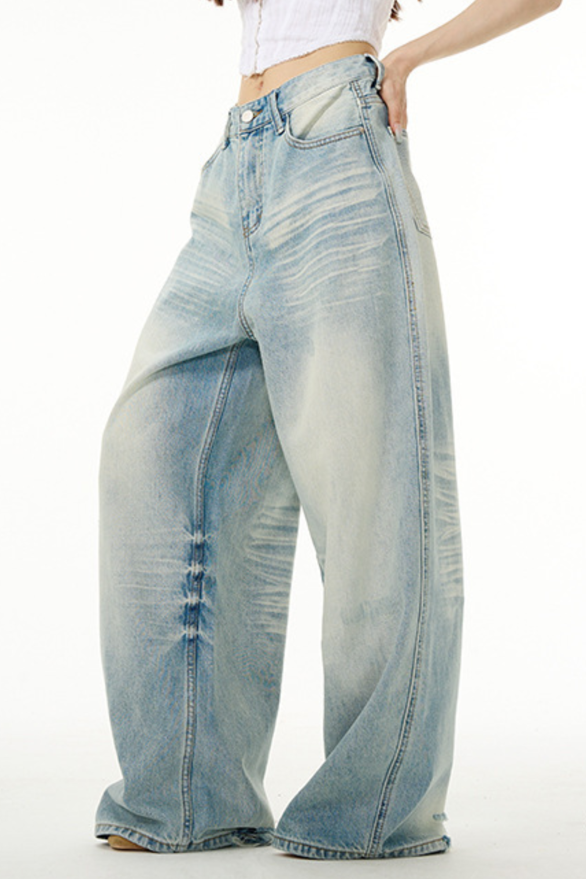 Retro Grunge Baggy Jeans - Baggy Jean | 8j03aj-k6.myshopify.com