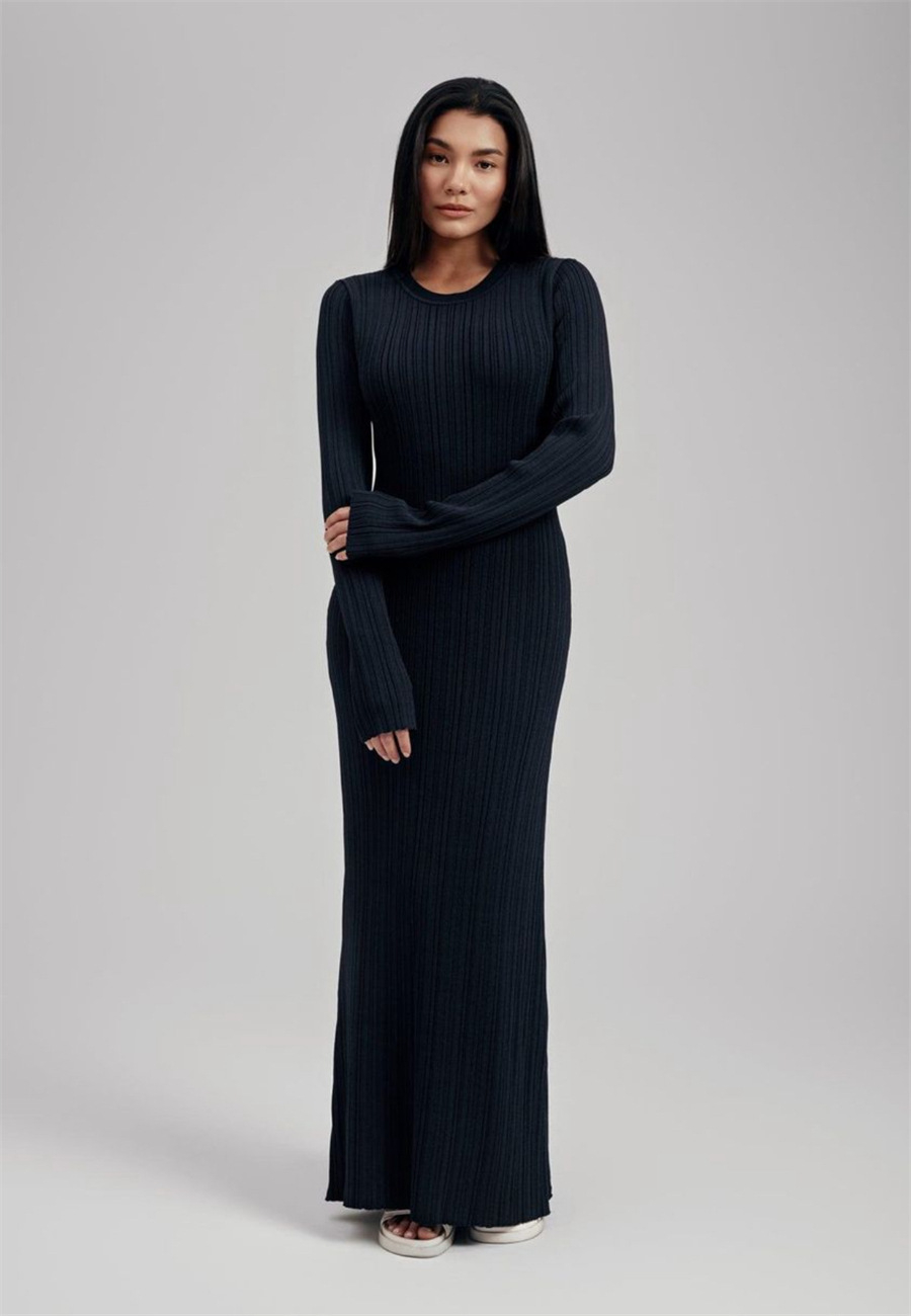 Ribbed Maxi Dress - Bodycon Dress | 8j03aj-k6.myshopify.com
