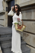 Ribbed Ruffle Maxi Dress - Maxi Dress | 8j03aj-k6.myshopify.com
