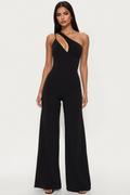Sloped Shoulder Jumpsuit - Jumpsuit | 8j03aj-k6.myshopify.com