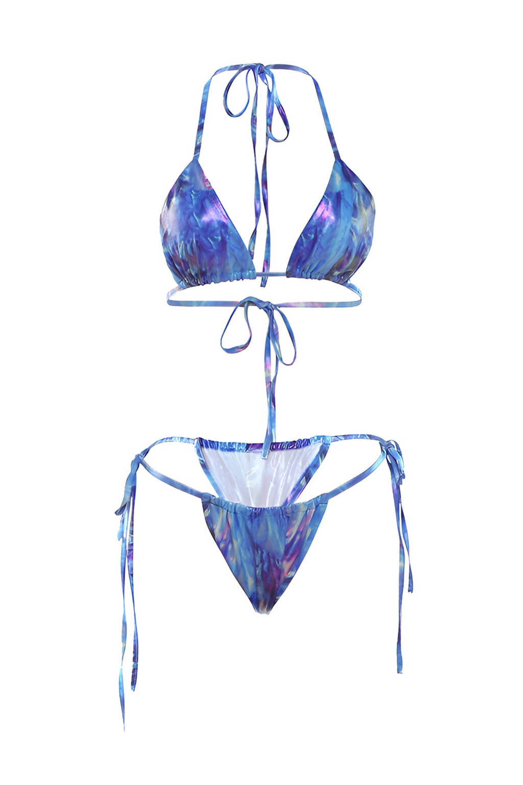Tie Side Triangle Bikini Set - Bikini Set | 8j03aj-k6.myshopify.com
