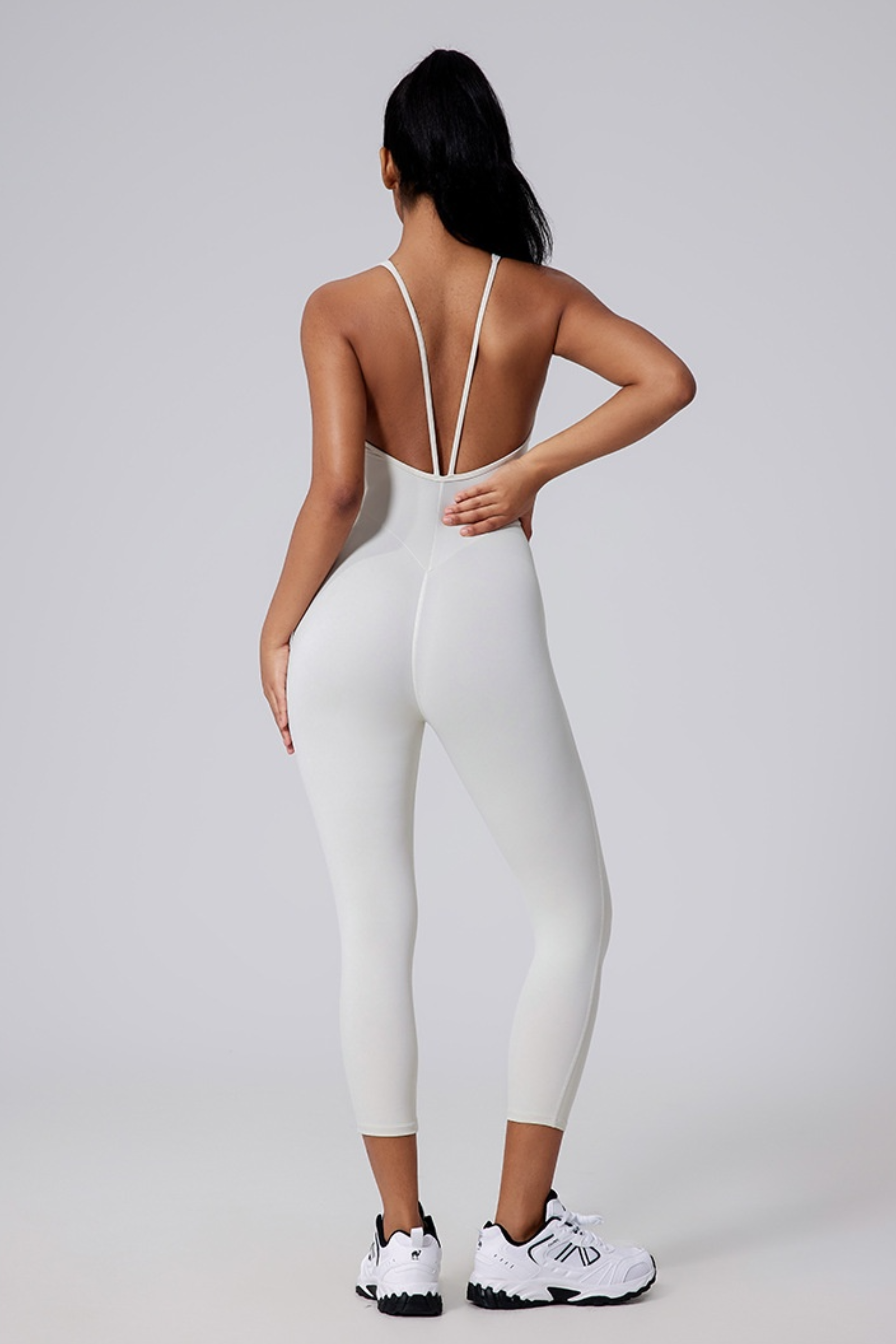 V Back Bare Yoga Jumpsuit - Jumpsuit | 8j03aj-k6.myshopify.com