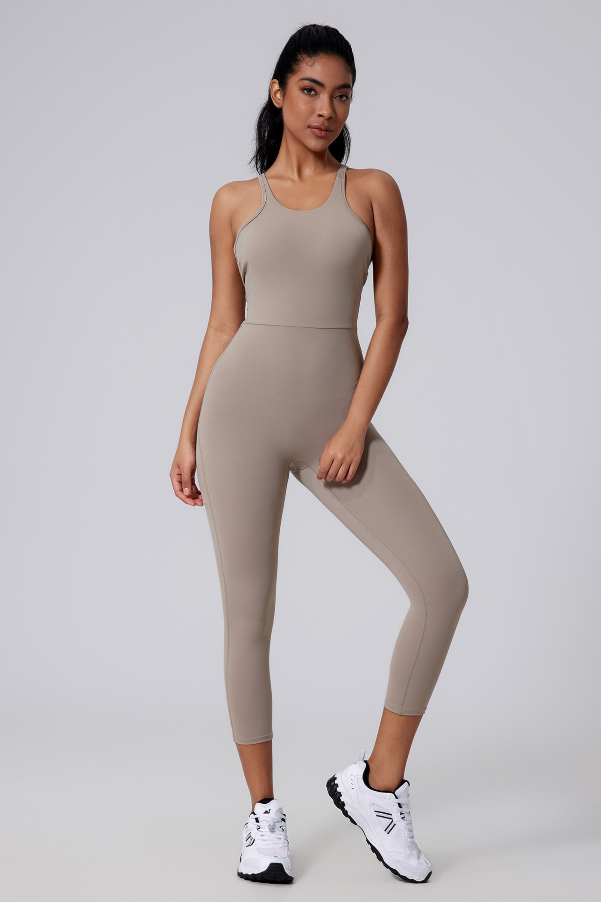 V Back Bare Yoga Jumpsuit - Jumpsuit | 8j03aj-k6.myshopify.com
