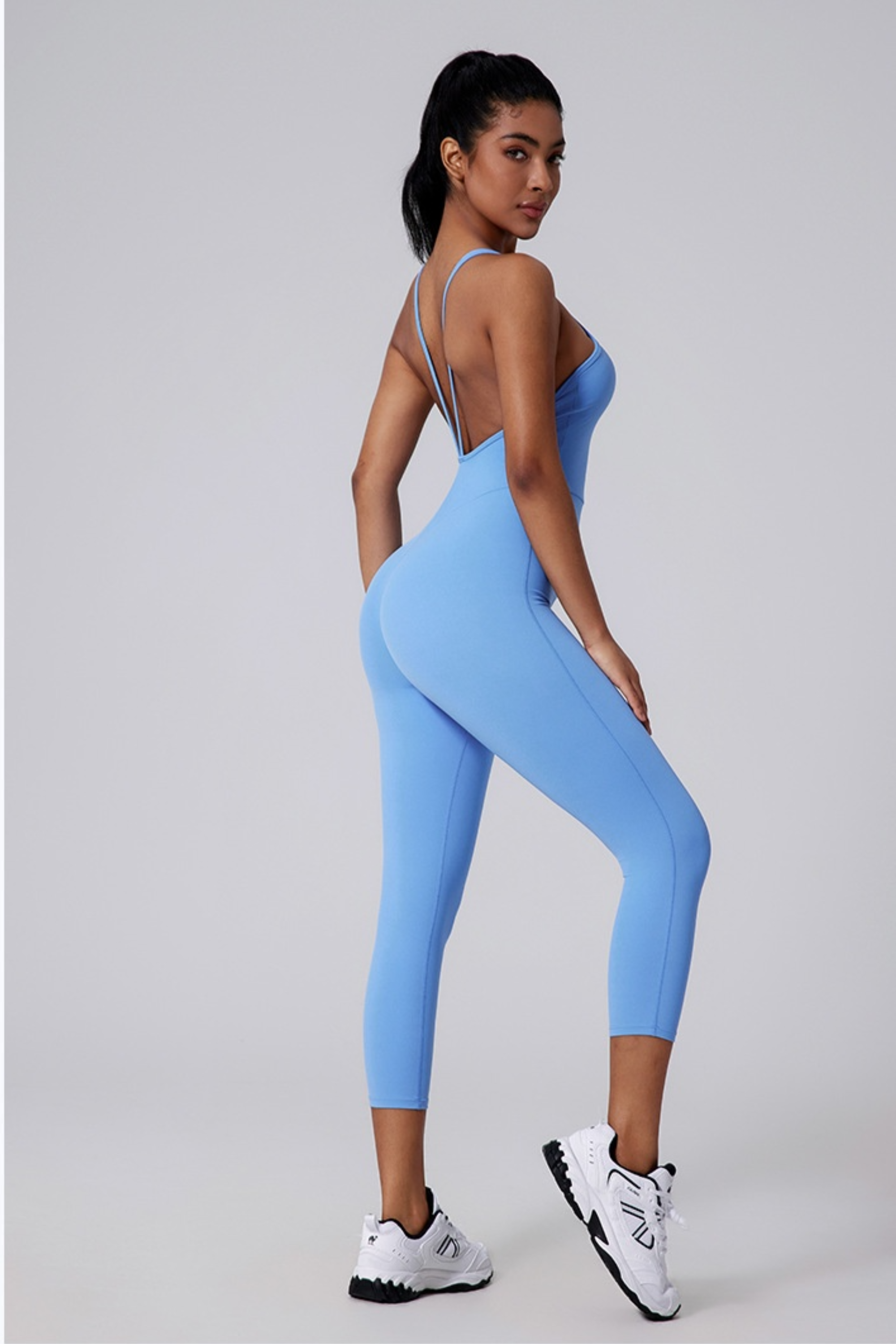 V Back Bare Yoga Jumpsuit - Jumpsuit | 8j03aj-k6.myshopify.com