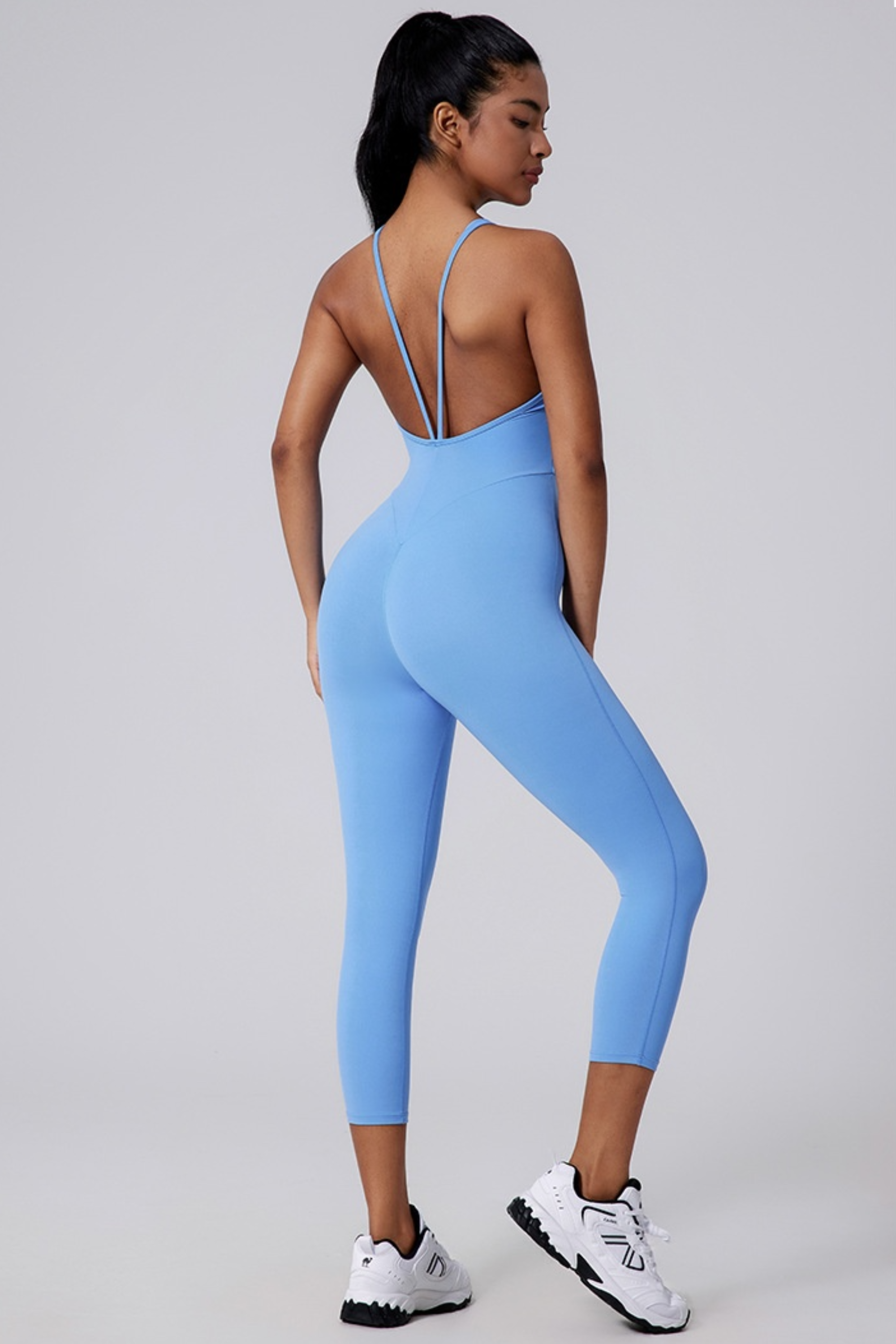 V Back Bare Yoga Jumpsuit - Jumpsuit | 8j03aj-k6.myshopify.com
