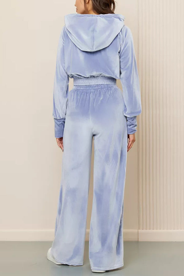 Velour Lounge Set - Loungewear | 8j03aj-k6.myshopify.com