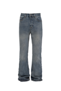 Vintage Wash Flare Jeans - Denim Jeans | 8j03aj-k6.myshopify.com