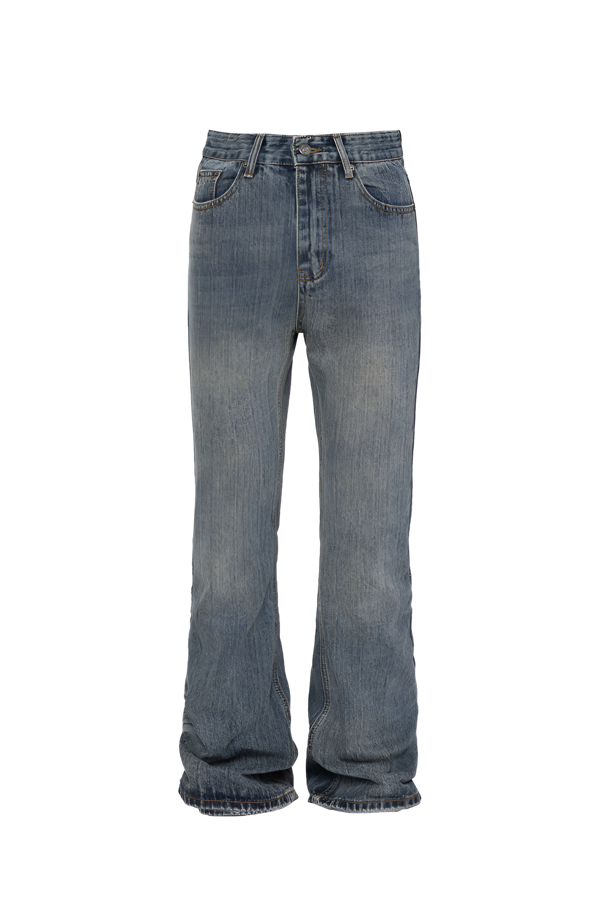 Vintage Wash Flare Jeans - Denim Jeans | 8j03aj-k6.myshopify.com