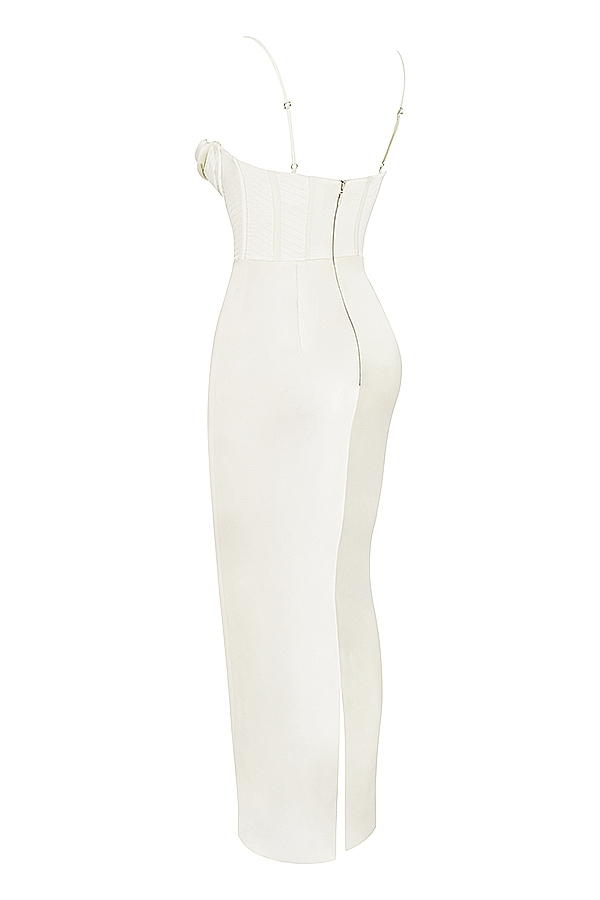 White Corset Maxi Dress - Maxi Dress | 8j03aj-k6.myshopify.com