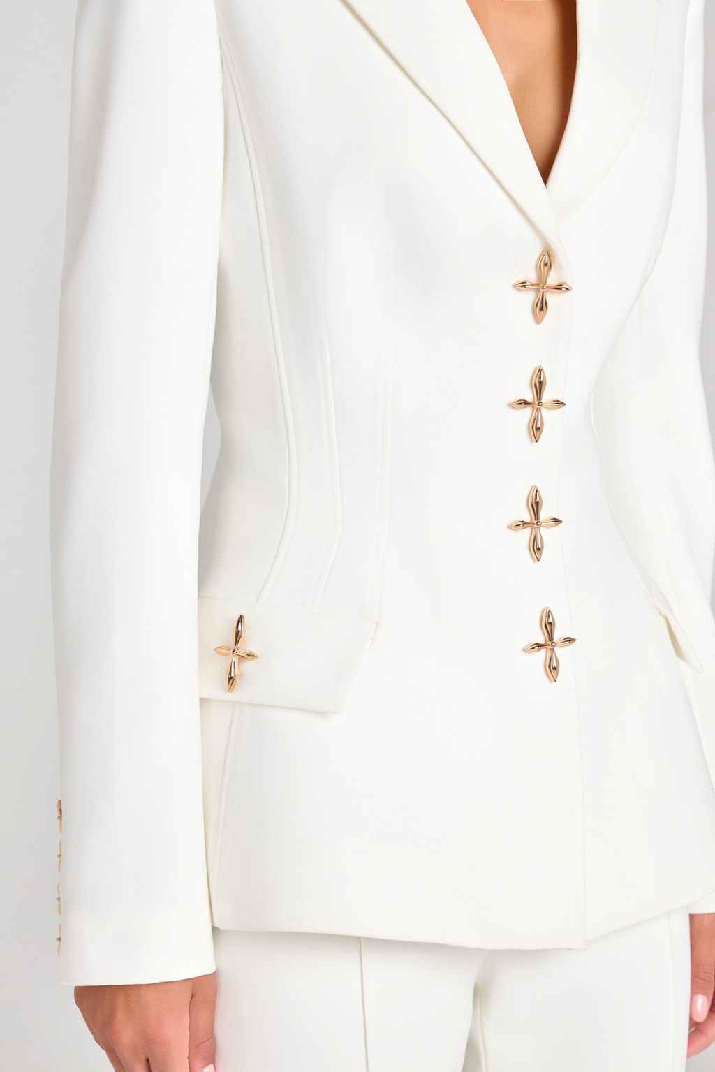 White Blazer Set - Blazer Set | 8j03aj-k6.myshopify.com