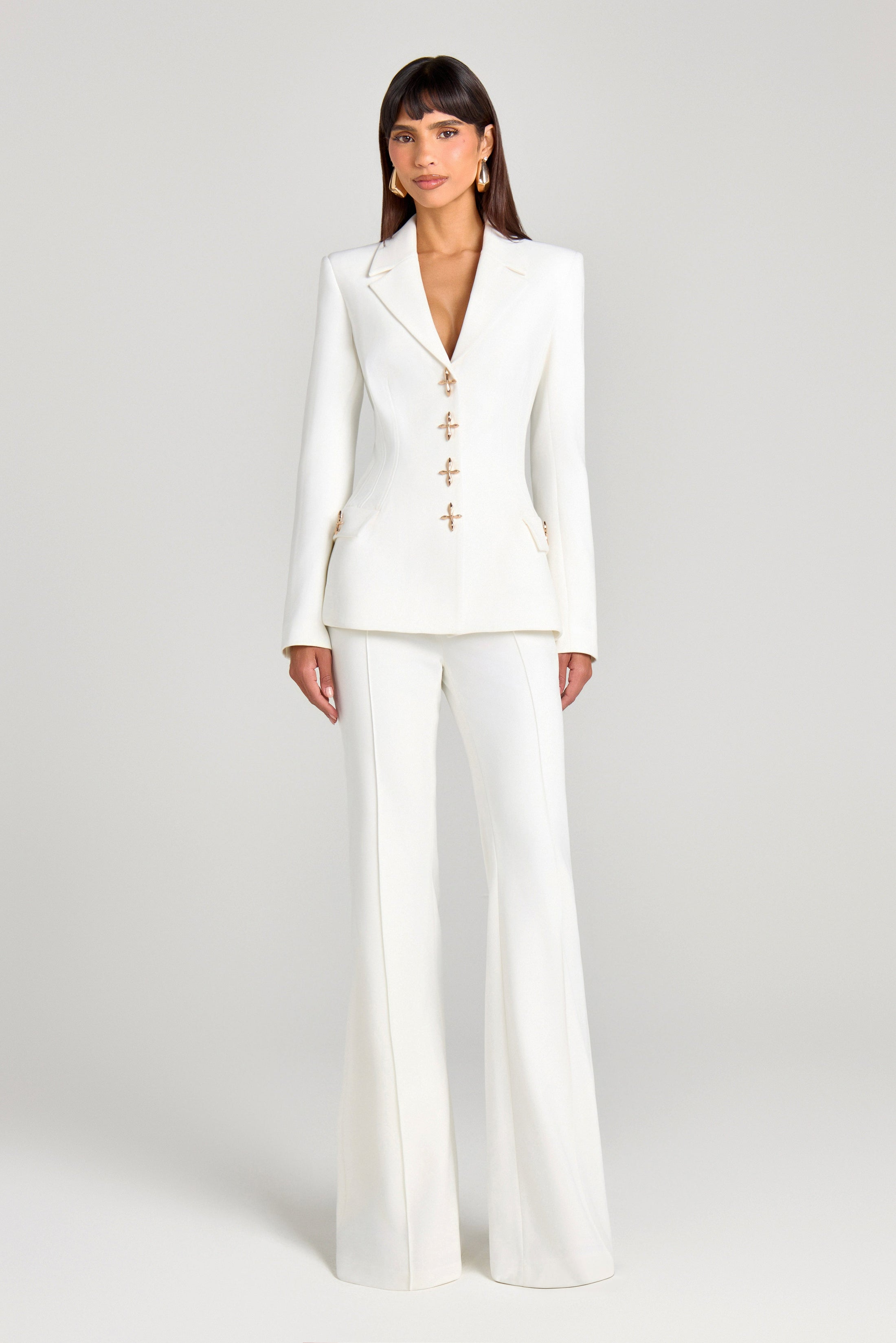 White Blazer Set - Blazer Set | 8j03aj-k6.myshopify.com