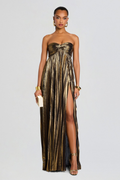 Metallic Strapless Maxi - Maxi Dress | 8j03aj-k6.myshopify.com