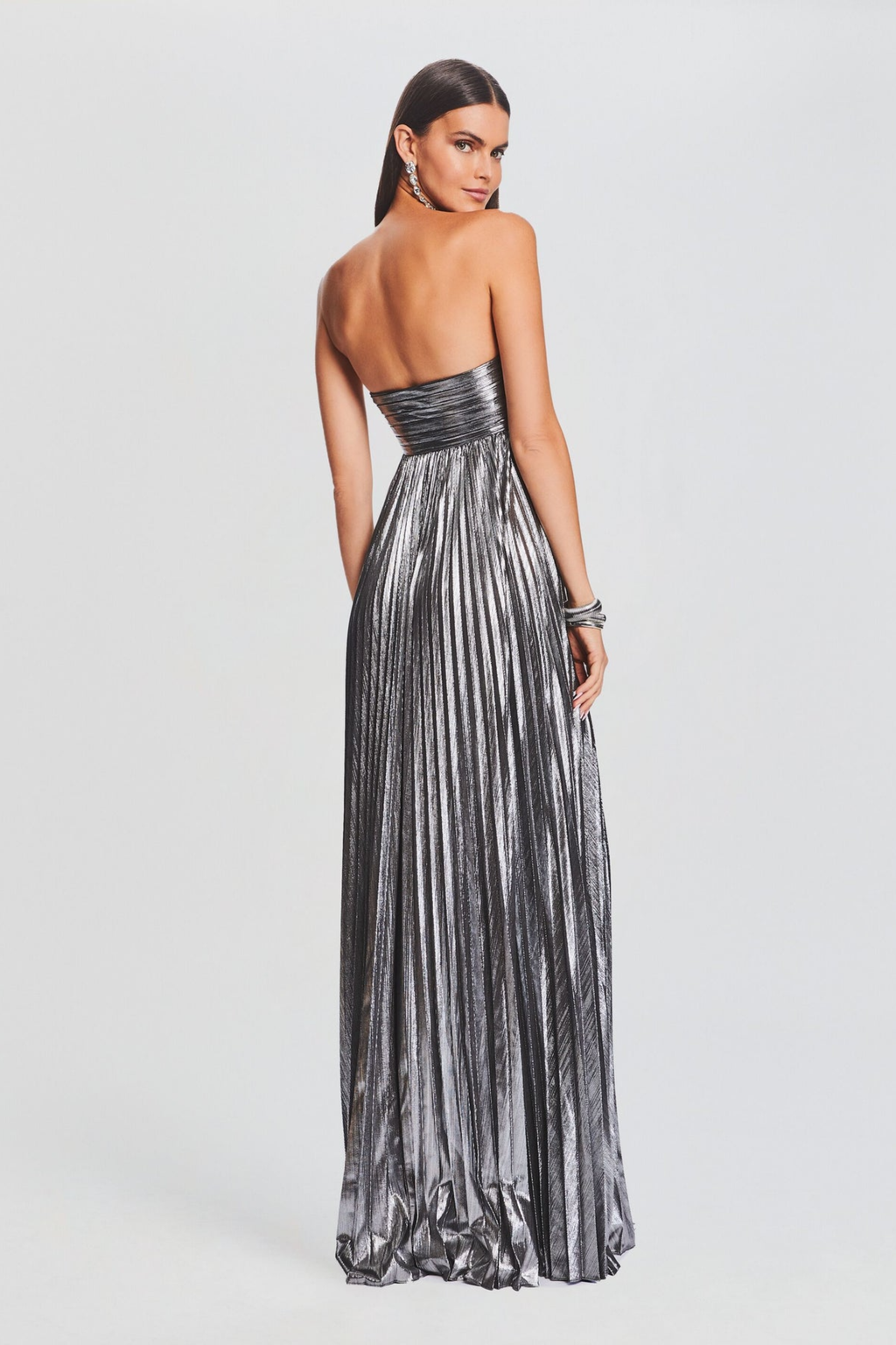 Metallic Strapless Maxi - Maxi Dress | 8j03aj-k6.myshopify.com