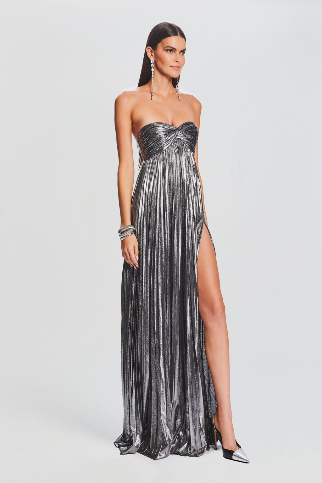 Metallic Strapless Maxi - Maxi Dress | 8j03aj-k6.myshopify.com