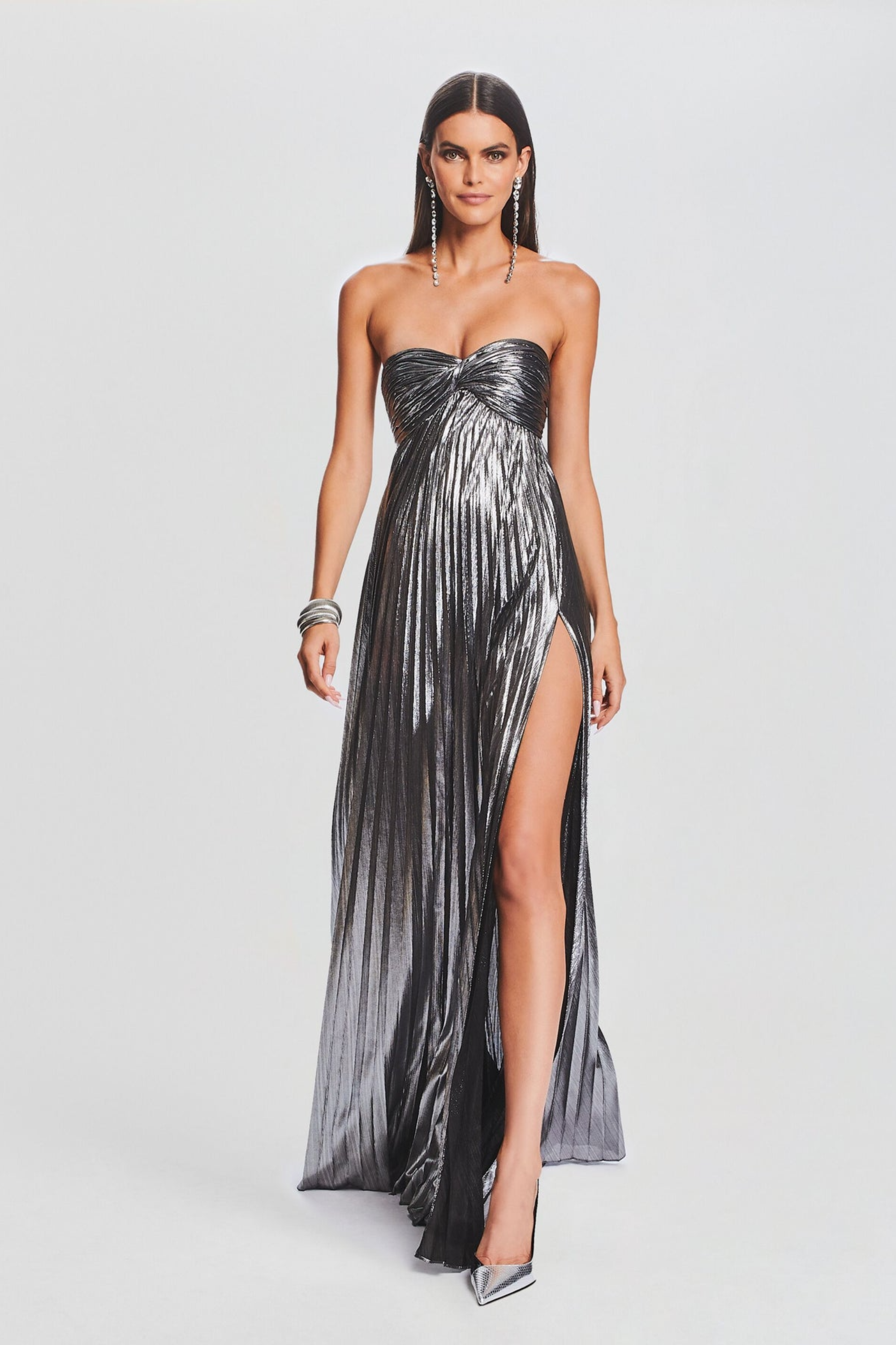 Metallic Strapless Maxi - Maxi Dress | 8j03aj-k6.myshopify.com