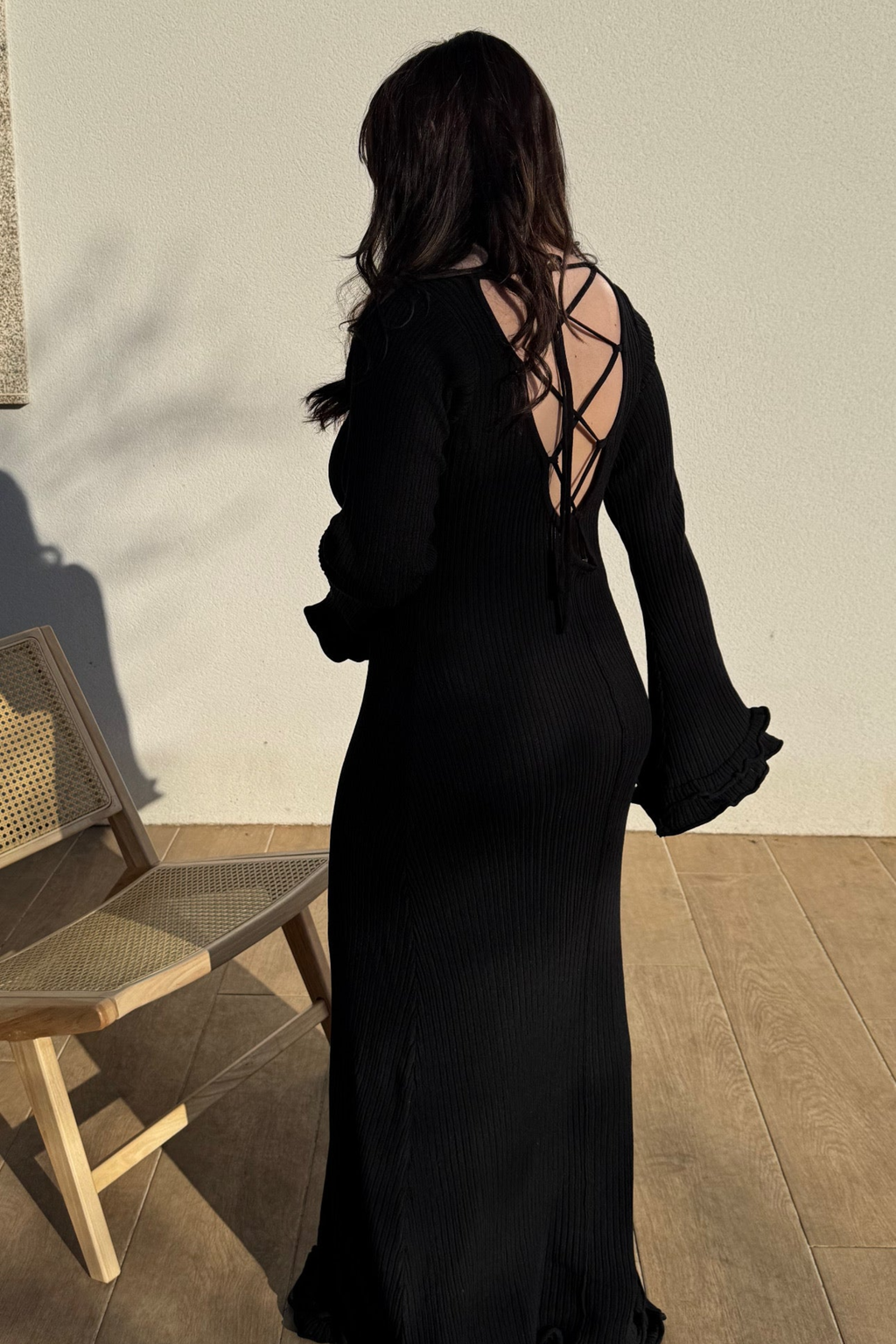 Ribbed Ruffle Maxi Dress - Maxi Dress | 8j03aj-k6.myshopify.com