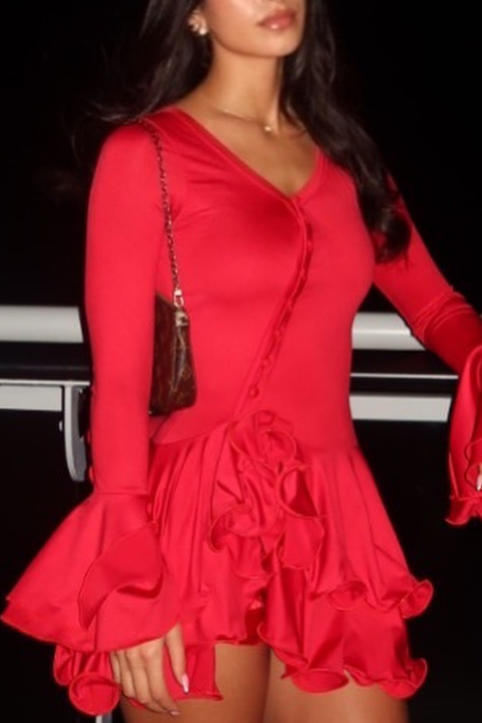 Ruffle Charm Mini Dress - Mini Dress | 8j03aj-k6.myshopify.com